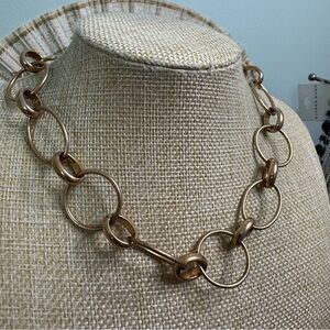 Patrizia Daliana Gold Link Choker Necklace Toggle 16 Inch